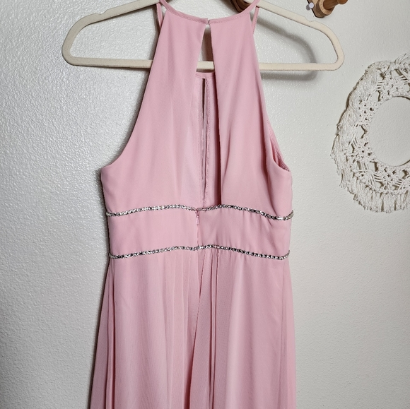 Jenny Packham Rhinestone Waist Dress In Rose Style JP1023 Womens 4 NWT - Picture 3 of 10